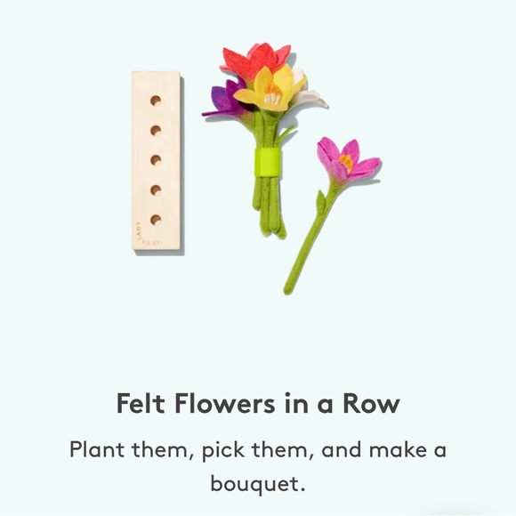 Lovevery Montessori Colorful Felt Flower Arrangement - Picture 7 of 7